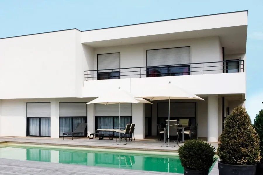 Volet roulant en aluminium, exemple de réalisation